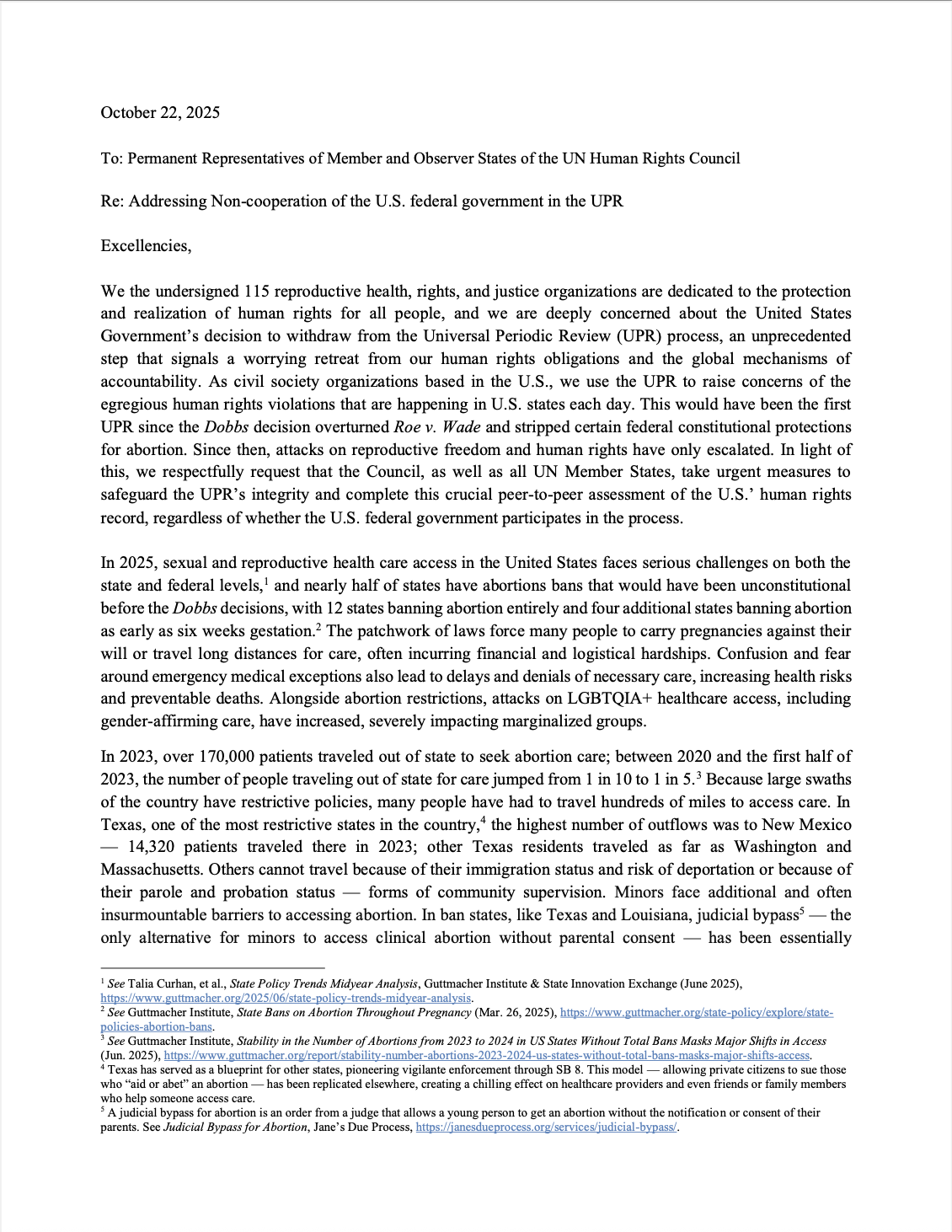 Letter Human Rights Examples Letter to UN Human Rights Council: Addressing Non-Cooperation of the U ...